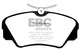 EBC 97-01 Cadillac Catera 3.0 Ultimax2 Front Brake Pads
