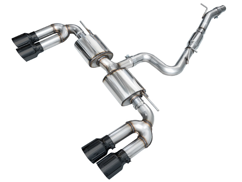 AWE 22-24 Audi 8Y S3 Touring Edition Exhaust - Diamond Black Tips