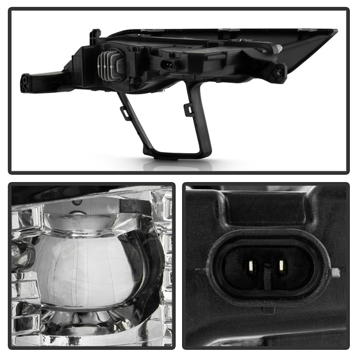 Spyder 18-19 Ford Explorer OEM Full LED Fog Lights w/Switch - Clear (FL-FEXP18-LED-C)