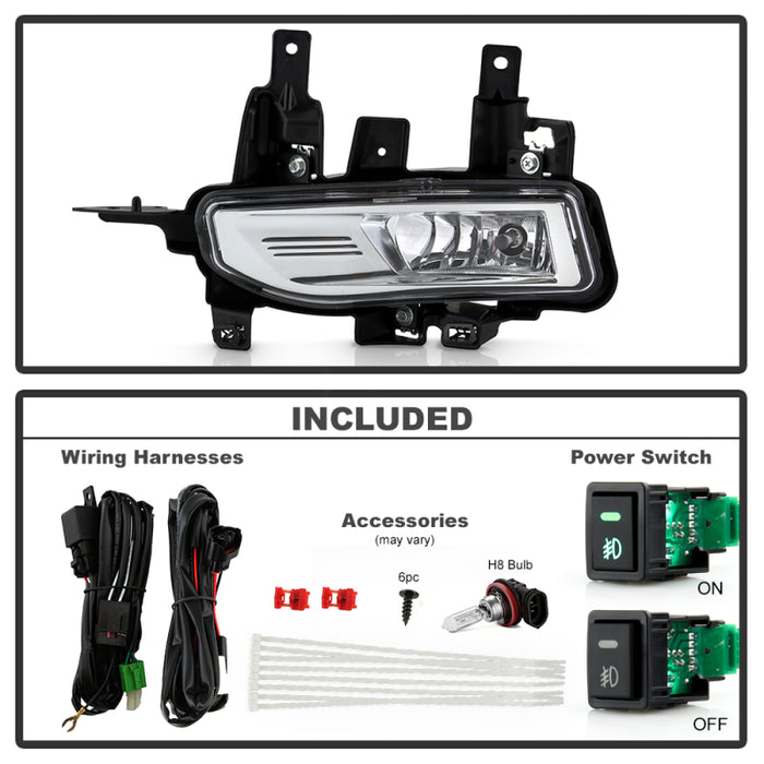 Spyder 20-22 Nissan Rogue Sport OEM Fog Lights w/Switch - Clear (FL-NR20-SP-C)