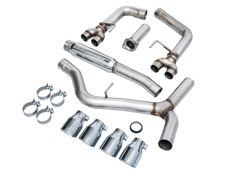 AWE Tuning 2022+ VB Subaru WRX Track Edition Exhaust - Chrome Silver Tips