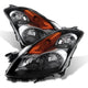 xTune Nissan Altima 07-09 Sedan Crystal Headlights Halogen Model Only Black HD-JH-NA07-AM-BK