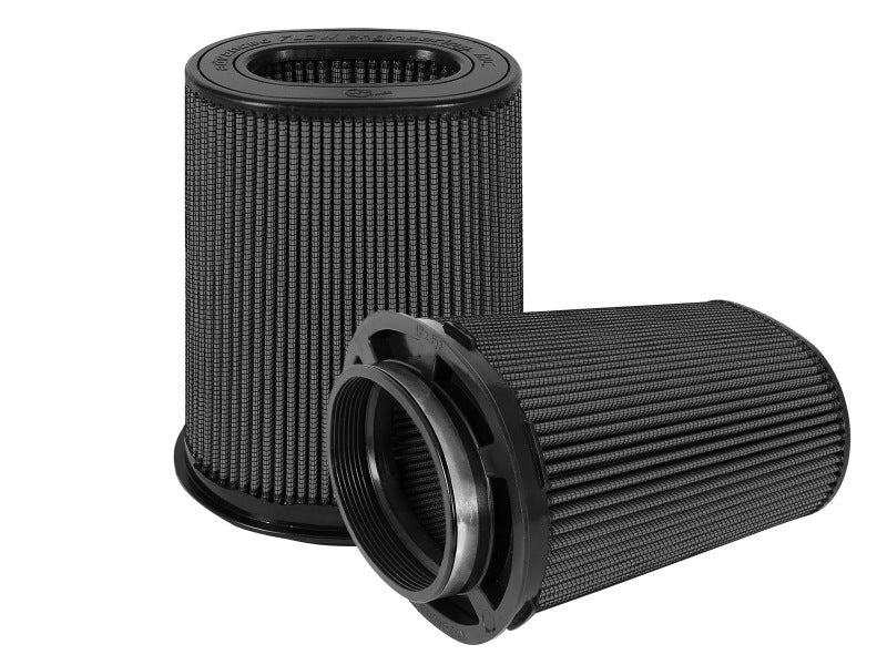 aFe Magnum FLOW Black Pro 5R Air Filter (Pair) (6x4)in F x (8-1/4x6-1/4in)  B x (7-1/4x5in) Tx10in H