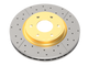 DBA 02-06 Audi A4 1.8L Convertible Rear Drilled & Slotted Street Series Rotor