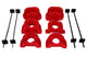 Energy Suspension 97-01 Honda CR-V 4WD Red Motor Mount Insert Set