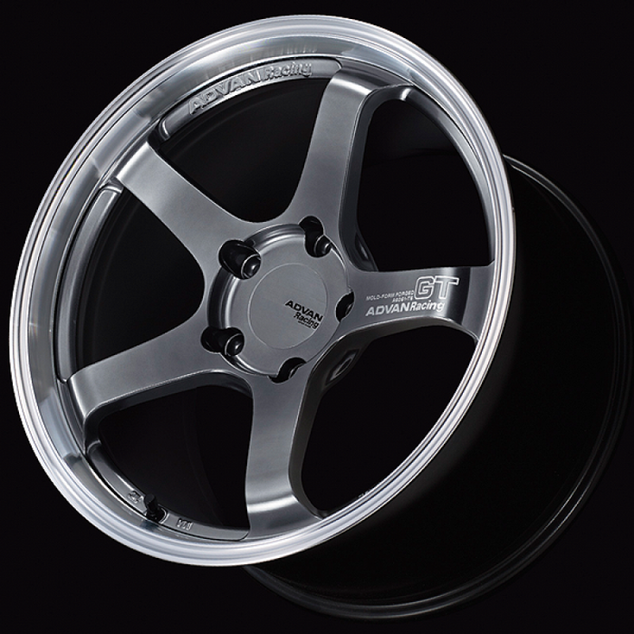 Advan GT for Porsche 18x10.0 / +52 Off / 5x130 / 71.6mm Bore / Machining and Hyper Platinum Black