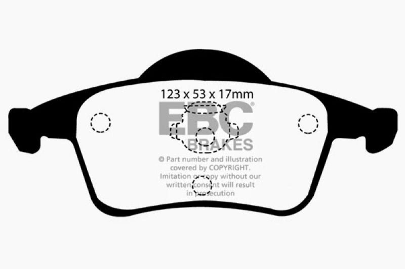 EBC 01-05 Volvo S60 2.3 Turbo T5 Greenstuff Rear Brake Pads