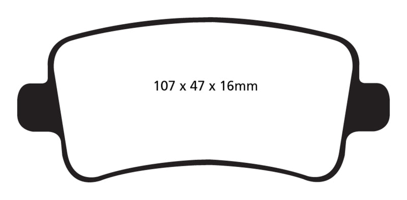 EBC 2013+ Chevy Impala 2.4L Redstuff Rear Brake Pads