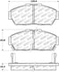 StopTech Street Touring 93-95 Honda Civic Coupe Front Brake Pads