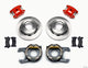 Wilwood D154 P/S Park Brake Kit Red Chevy C-10 2.42 Offset 5-lug