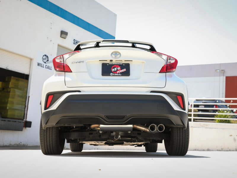 aFe Takeda 18-21 Toyota C-HR 2.0L 2.5in 304 Stainless Steel Cat-Back Exhaust w/ Polished Tip