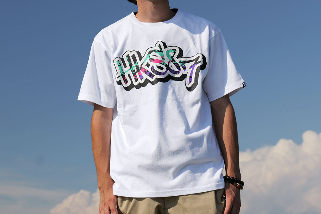 HKS T-SHIRT 87PAINT WHITE L