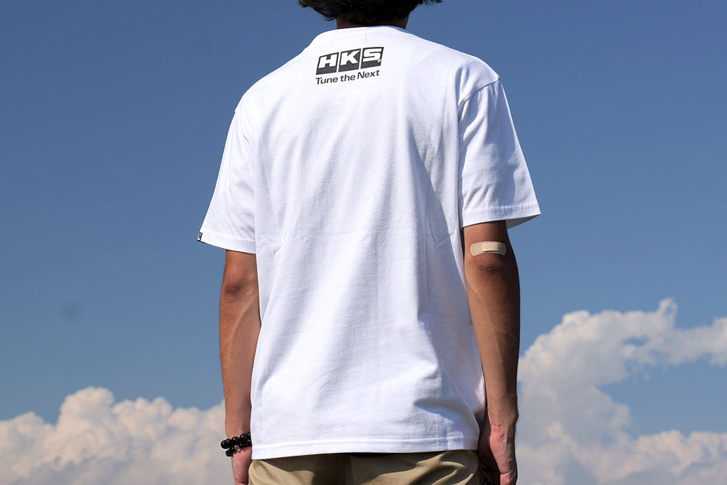 HKS T-SHIRT 87PAINT WHITE L