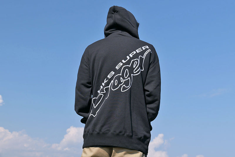 HKS HOODIE SUPER DRAGER BLACK XL