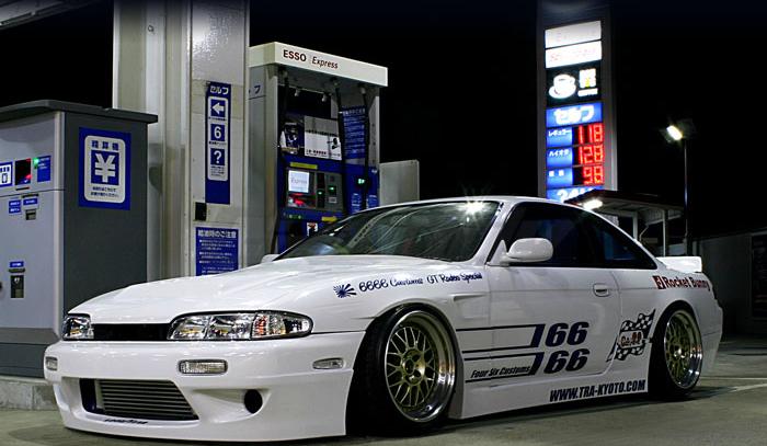 GReddy 94-98 Nissan 240SX/Silvia S14 Rocket Bunny Rear Wide Panel Over-Fenders Ver. 1 - FRP *Only*