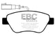 EBC 10-11 Fiat 500 1.4 (Bosch Calipers) Redstuff Front Brake Pads