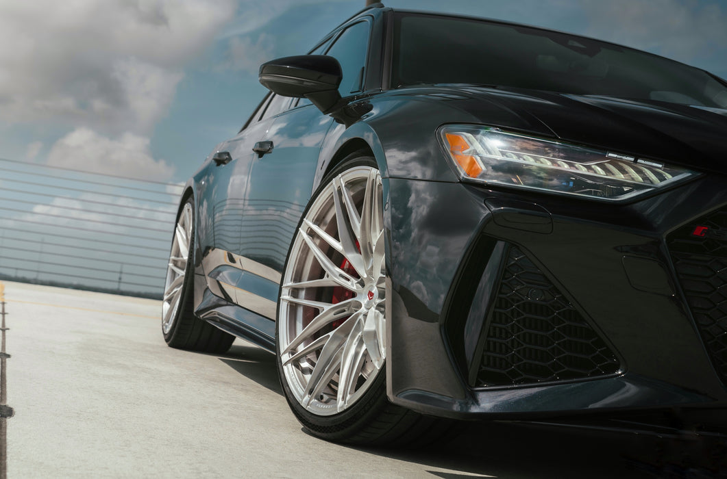 Vossen LC3-01 - 22x10 - ET22 - 5x112 - 66.56 - SB - Satin Black - OEM Cap - 24+ AMG GT Coupe - Front