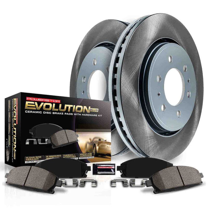 Power Stop 2020 Cadillac CT6 Rear Semi-Coated Rotor Kit