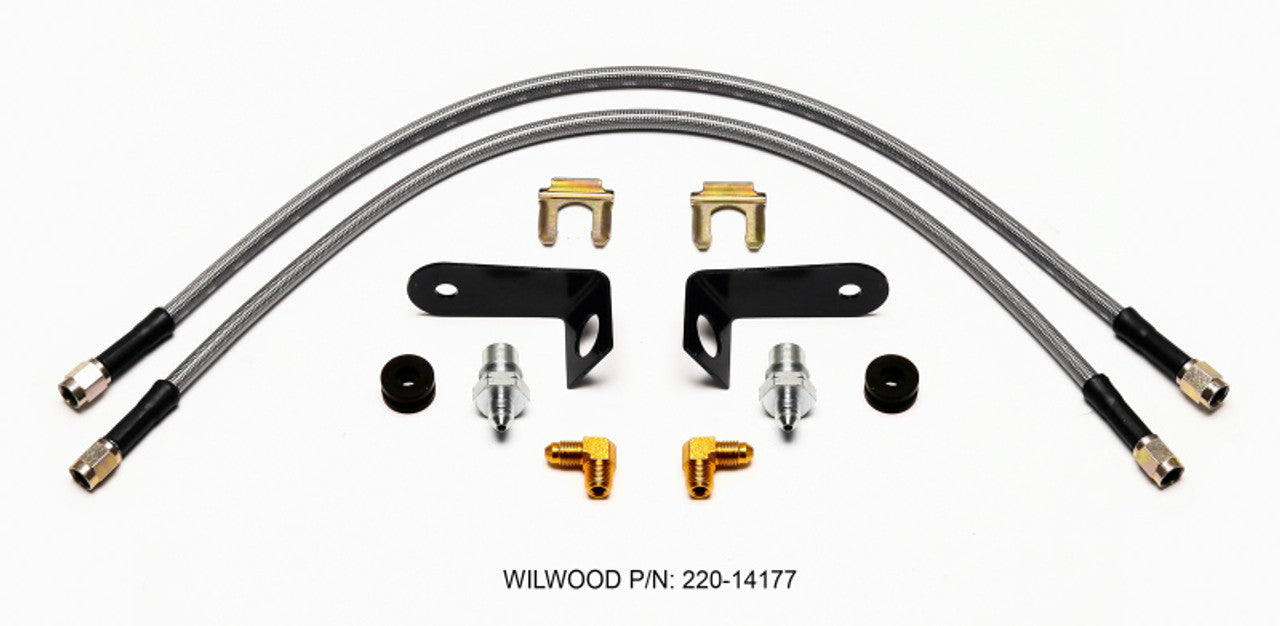 Wilwood M10x1.00 BF TO M10 12in. Flexline Kit
