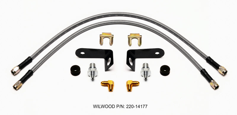 Wilwood M10x1.00 BF TO 90 20in. Flexline Kit