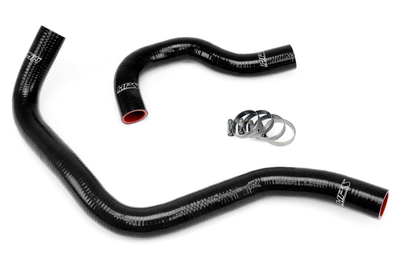 HPS Silicone Radiator Hoses - 1990-1993 Acura Integra B18 B20 - Black (57-1002-BLK)