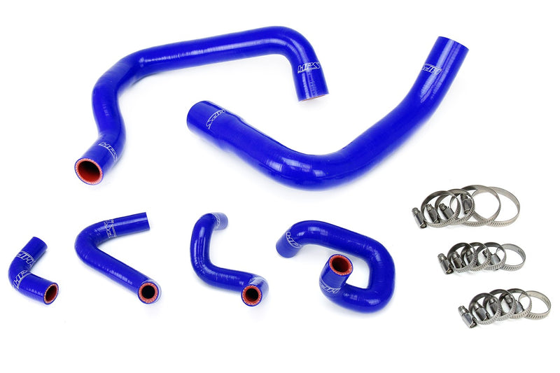 HPS Silicone Radiator and Heater Hoses - 1986-1993 Ford Mustang GT / Cobra - Blue (57-1010-BLUE)