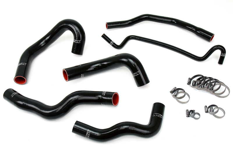 HPS Silicone Radiator Hoses - 2005-2006 Ford Mustang 4.6L V8 - Black (57-1013-BLK)