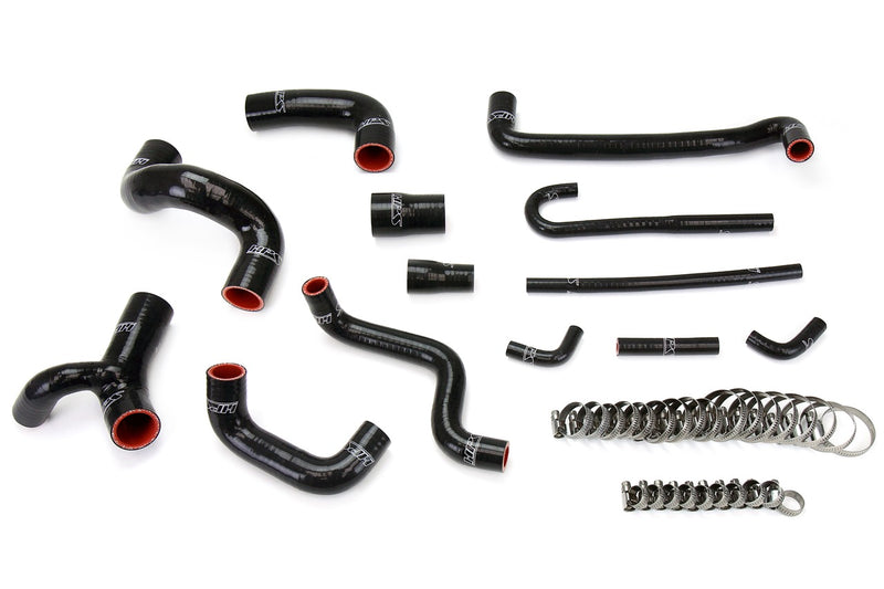 HPS Silicone Radiator and Heater Hoses - 1988-1991 BMW E30 M3 Left Hand Drive - Black (57-1209-BLK)