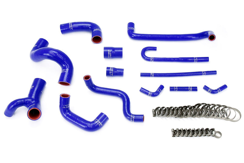 HPS Silicone Radiator and Heater Hoses - 1988-1991 BMW E30 M3 Left Hand Drive - Blue (57-1209-BLUE)