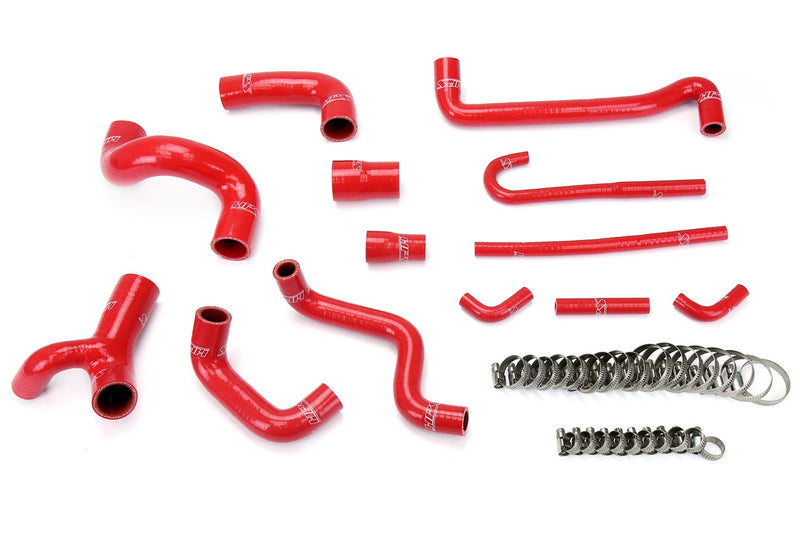 HPS Silicone Radiator and Heater Hoses - 1988-1991 BMW E30 M3 Left Hand Drive - Red (57-1209-RED)