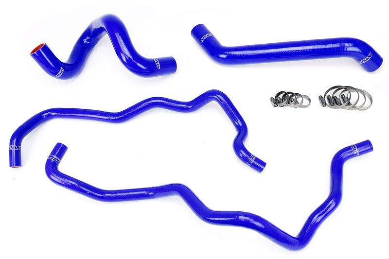 HPS Silicone Radiator and Heater Hoses - 2007-2011 Jeep Wrangler JK & Unlimted 3.8L V6 Left Hand Drive - Blue (57-1220-BLUE)