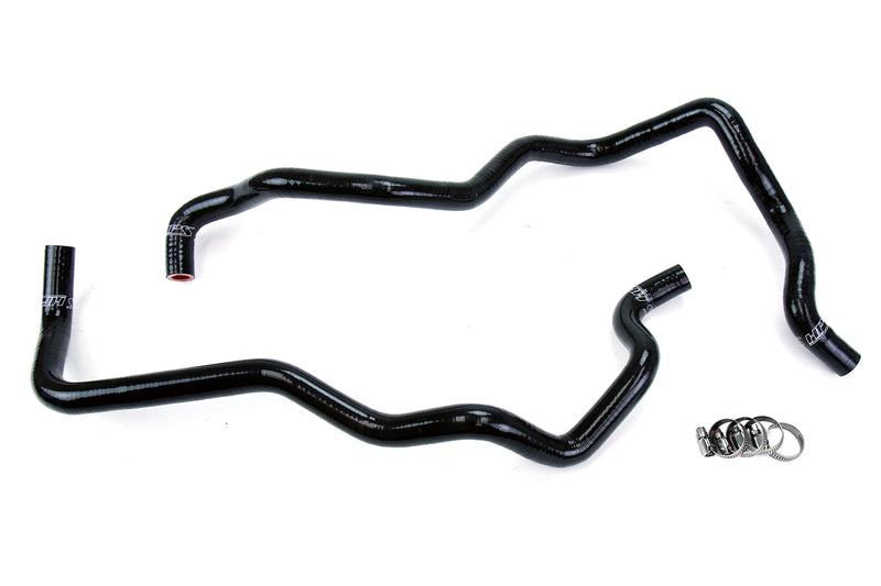 HPS Silicone Heater Hoses - 2007-2011 Jeep Wrangler JK & Unlimted 3.8L V6 Left Hand Drive - Black (57-1220H-BLK)