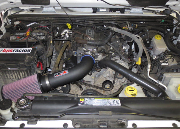 HPS Silicone Radiator Hoses - 2007-2011 Jeep Wrangler JK & Unlimted 3.8L V6 - Black (57-1220R-BLK)