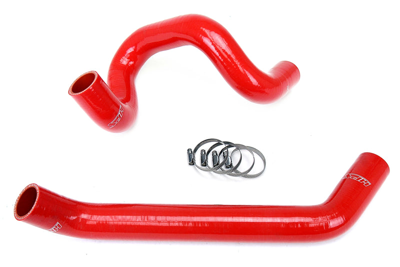 HPS Silicone Radiator Hoses - 2007-2011 Jeep Wrangler JK & Unlimted 3.8L V6 - Red (57-1220R-RED)