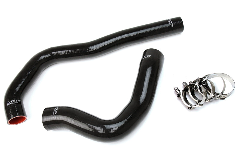HPS Silicone Radiator Hoses - 1999-2002 Dodge Ram Pickup 5.9L Diesel Cummins - Black (57-1222-BLK)