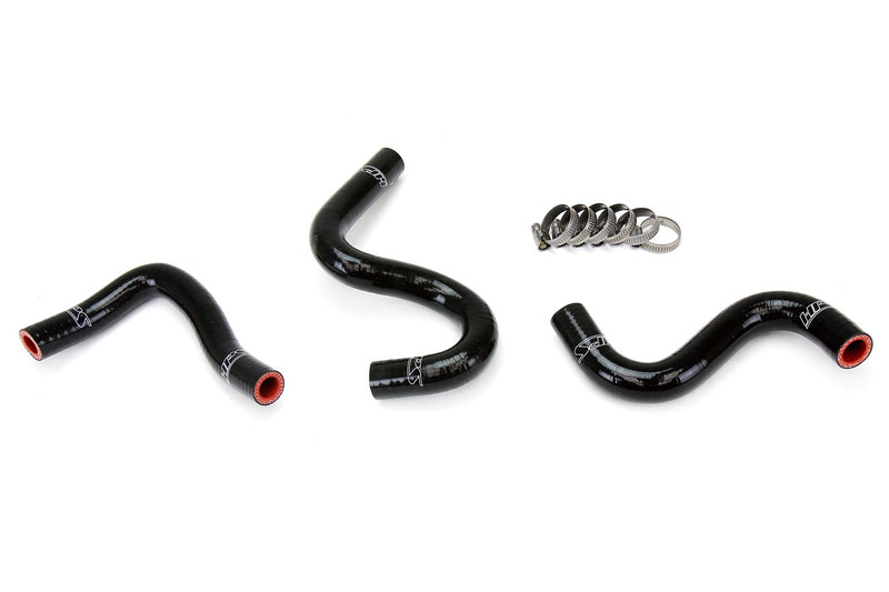 HPS Silicone Heater Hoses - 1983-1987 Toyota Corolla AE86 4A-GEU Left Hand Drive - Black (57-1223-BLK)