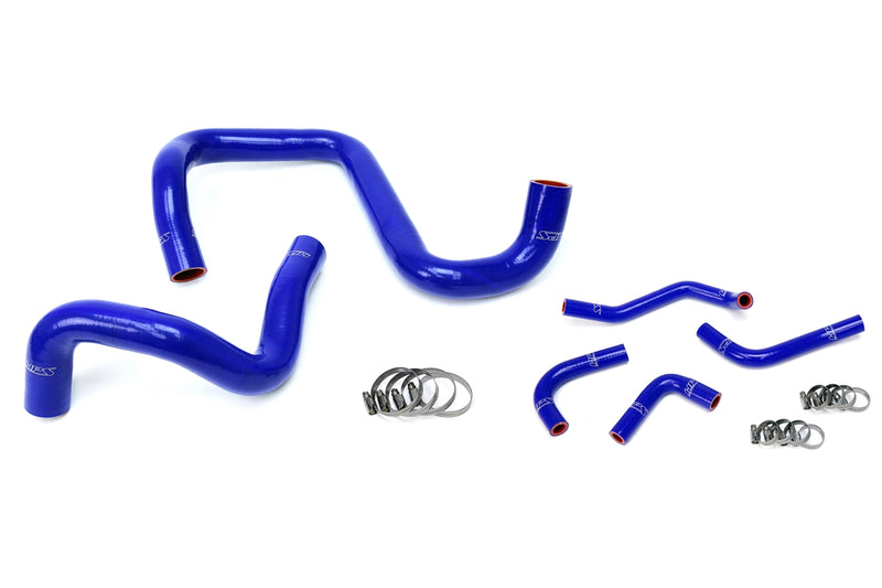 HPS Silicone Radiator and Heater Hoses - 2012-2017 Jeep Wrangler JK & Unlimited 3.6L V6 Left Hand Drive - Blue (57-1285-BLUE)