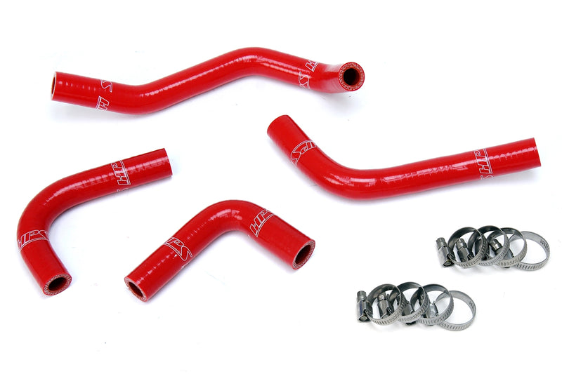 HPS Silicone Heater Hoses - 2012-2017 Jeep Wrangler JK & Unlimited 3.6L V6 Left Hand Drive - Red (57-1285H-RED)