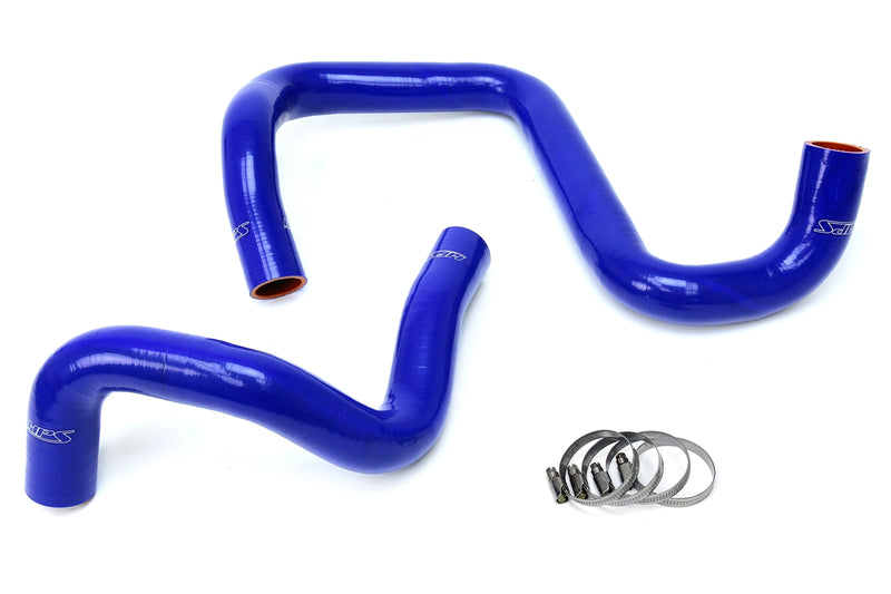 HPS Silicone Radiator Hoses - 2012-2017 Jeep Wrangler JK & Unlimited 3.6L V6 - Blue (57-1285R-BLUE)
