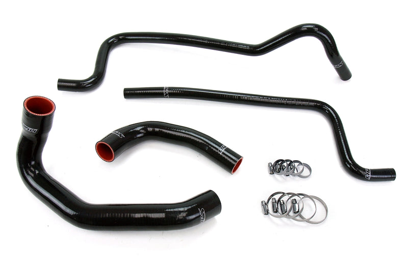 HPS Silicone Radiator and Heater Hoses - 2002-2006 Jeep Wrangler TJ 4.0L Left Hand Drive - Black (57-1292-BLK)