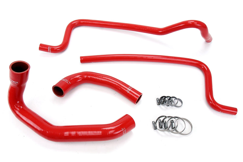 HPS Silicone Radiator and Heater Hoses - 2002-2006 Jeep Wrangler TJ 4.0L Left Hand Drive - Red (57-1292-RED)