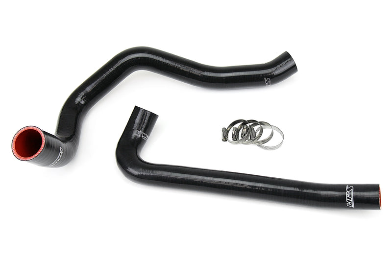 HPS Silicone Radiator Hoses - 1997-2002 Jeep Wrangler 2.5L 4Cyl - Black (57-1299-BLK)