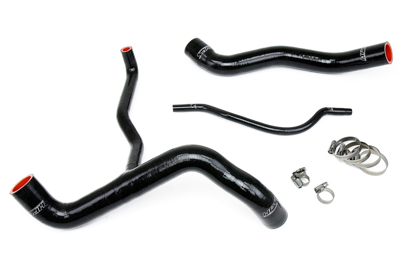 HPS Silicone Radiator Hoses - 2010-2011 Chevy Camaro SS 6.2L V8 - Black (57-1304-BLK)