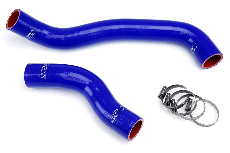HPS Silicone Radiator Hoses - 1986-1988 Mazda RX7 1.3L NA / Turbo - Blue (57-1313-BLUE)