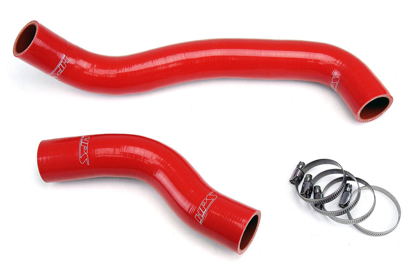 HPS Silicone Radiator Hoses - 1986-1988 Mazda RX7 1.3L NA / Turbo - Red (57-1313-RED)