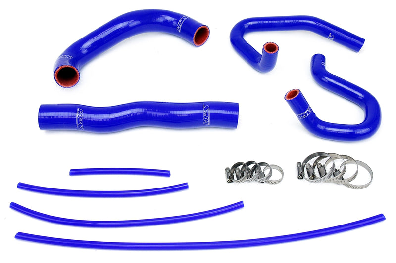 HPS Silicone Radiator and Heater Hoses - 2013-2014 Hyundai Genesis Coupe 2.0T Turbo 4Cyl Left Hand Drive - Blue (57-1324-BLUE)