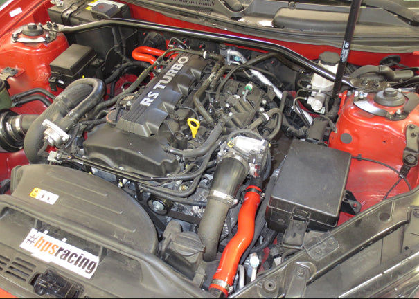 HPS Silicone Heater Hoses - 2010-2014 Hyundai Genesis Coupe 2.0T Turbo 4Cyl Left Hand Drive - Red (57-1324H-RED)