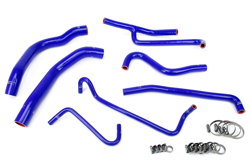 HPS Silicone Radiator and Heater Hoses - 2011-2014 Ford Mustang 3.7L V6 - Blue (57-1330-BLUE)