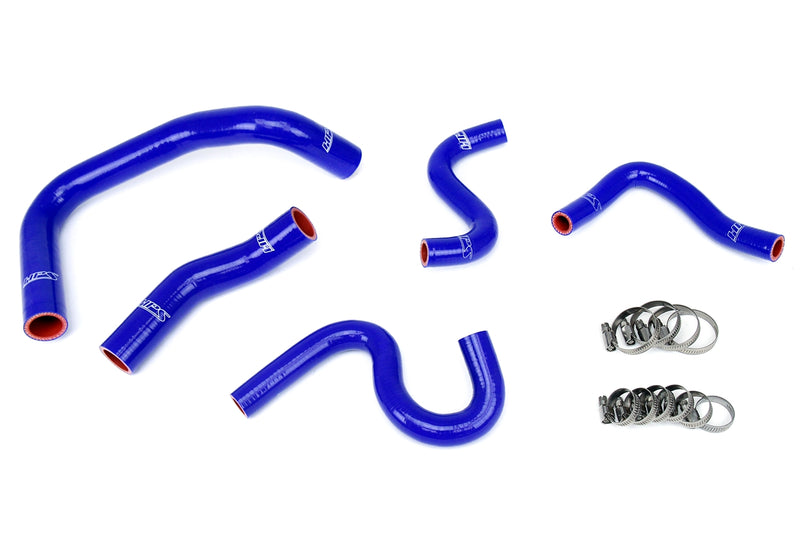 HPS Silicone Radiator and Heater Hoses - 1985-1987 Toyota Corolla AE86 4A-GEU Left Hand Drive - Blue (57-1337-BLUE)