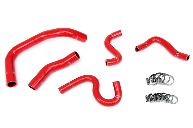 HPS Silicone Radiator and Heater Hoses - 1985-1987 Toyota Corolla AE86 4A-GEU Left Hand Drive - Red (57-1337-RED)
